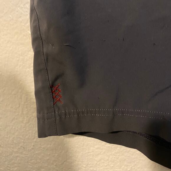 Rhone Mens Black Workout Pull On Zippered Pockets Activewear Athletic Shorts XL - Picture 2 of 9